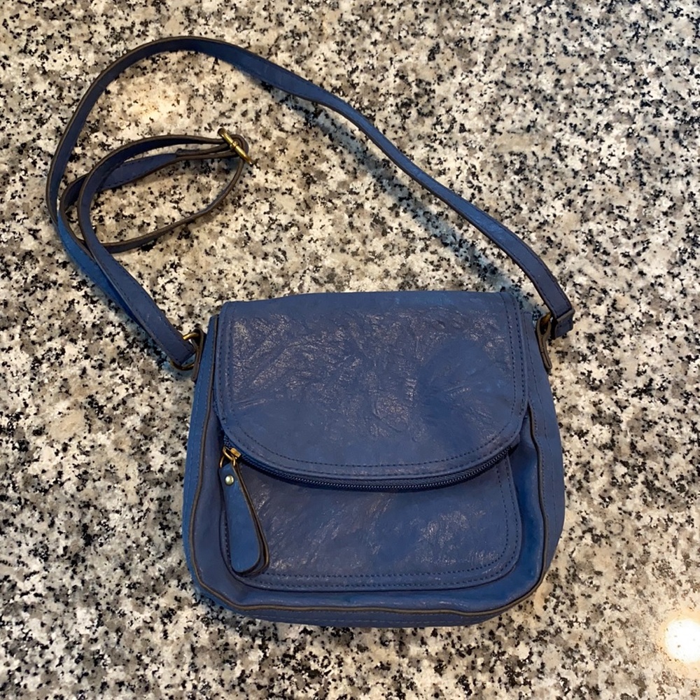 Bueno Navy blue small shoulder bag